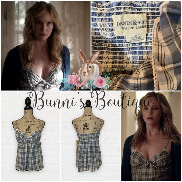 Caroline Forbes Ralph Lauren Denim & Supply Plaid Camisole The Vampire Diaries - Picture 6 of 7